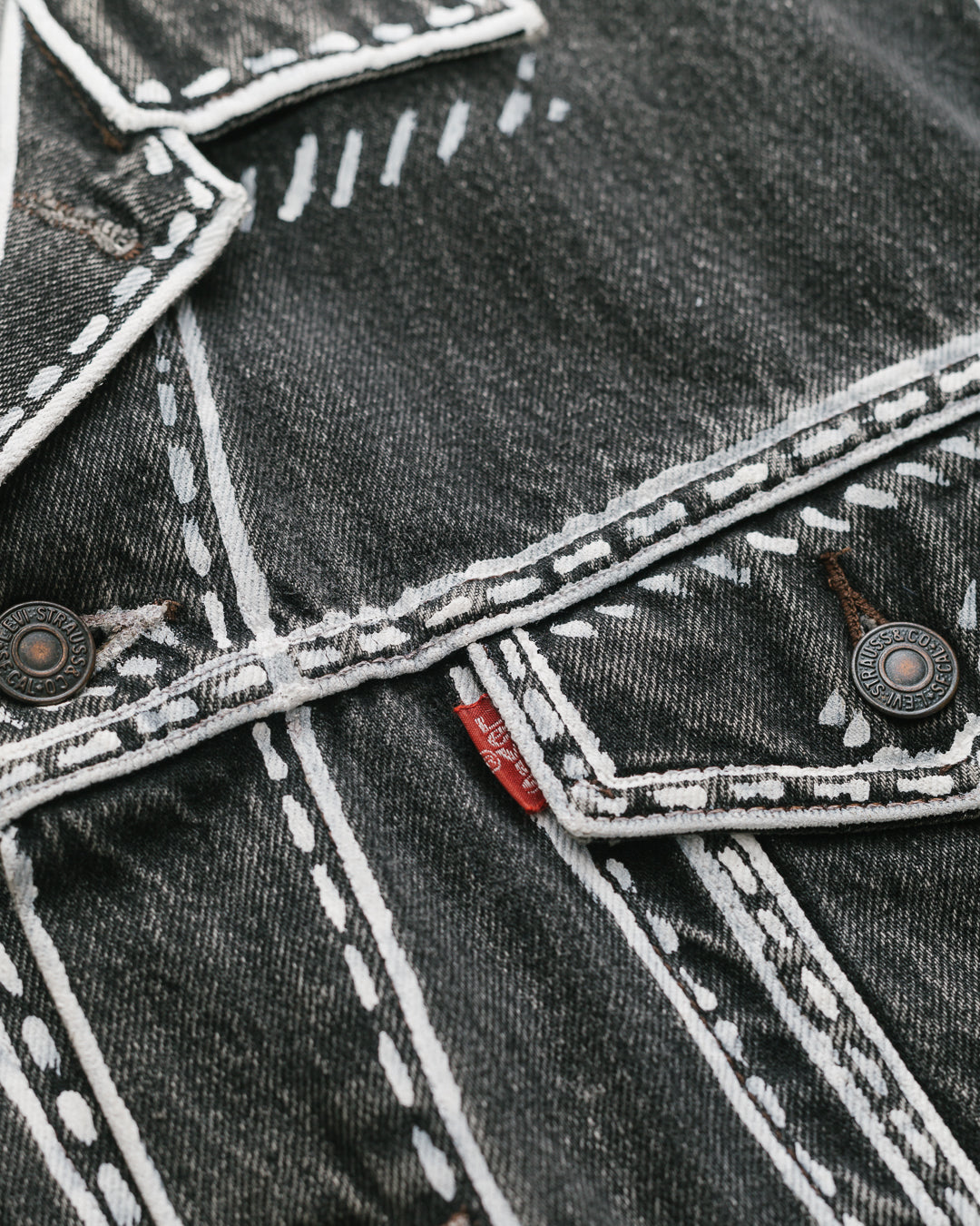 2D Illustrated Levi’s Denim Jacket