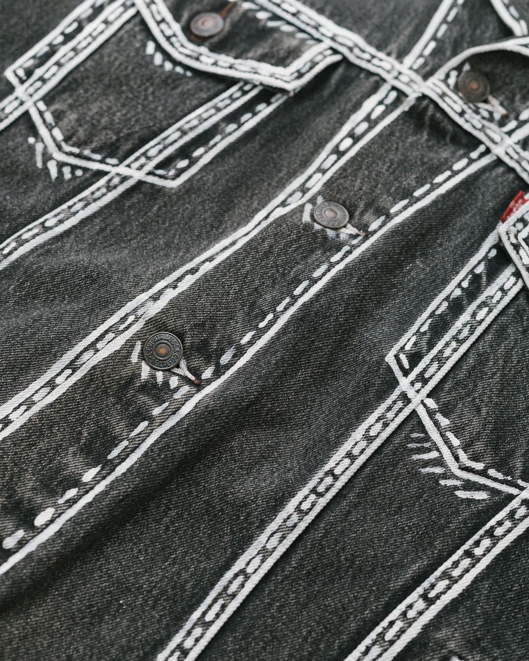 2D Illustrated Levi’s Denim Jacket