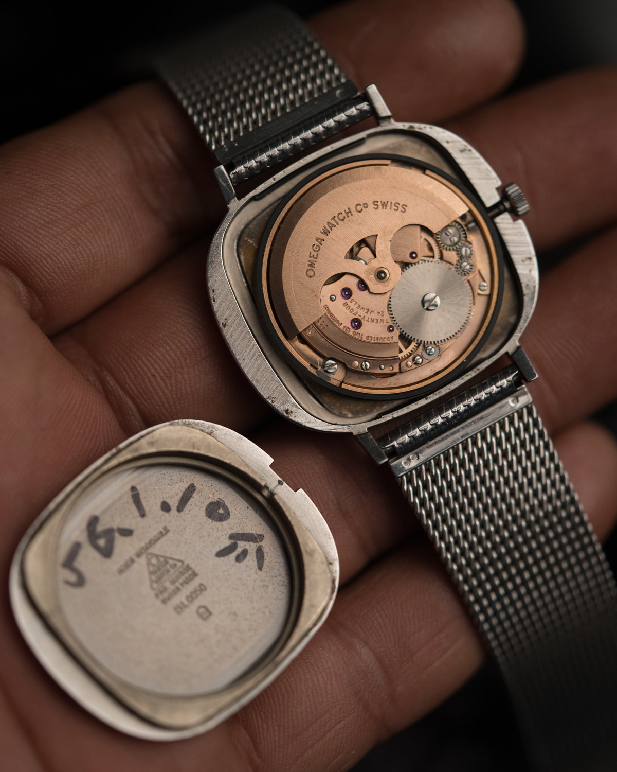 Vintage 1970s Omega de Ville Cushion Case