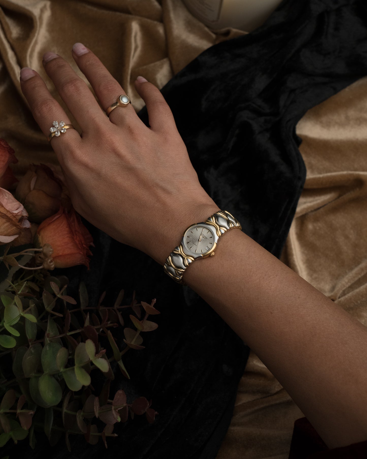 1990s Vintage Longines Dual Toned Watch
