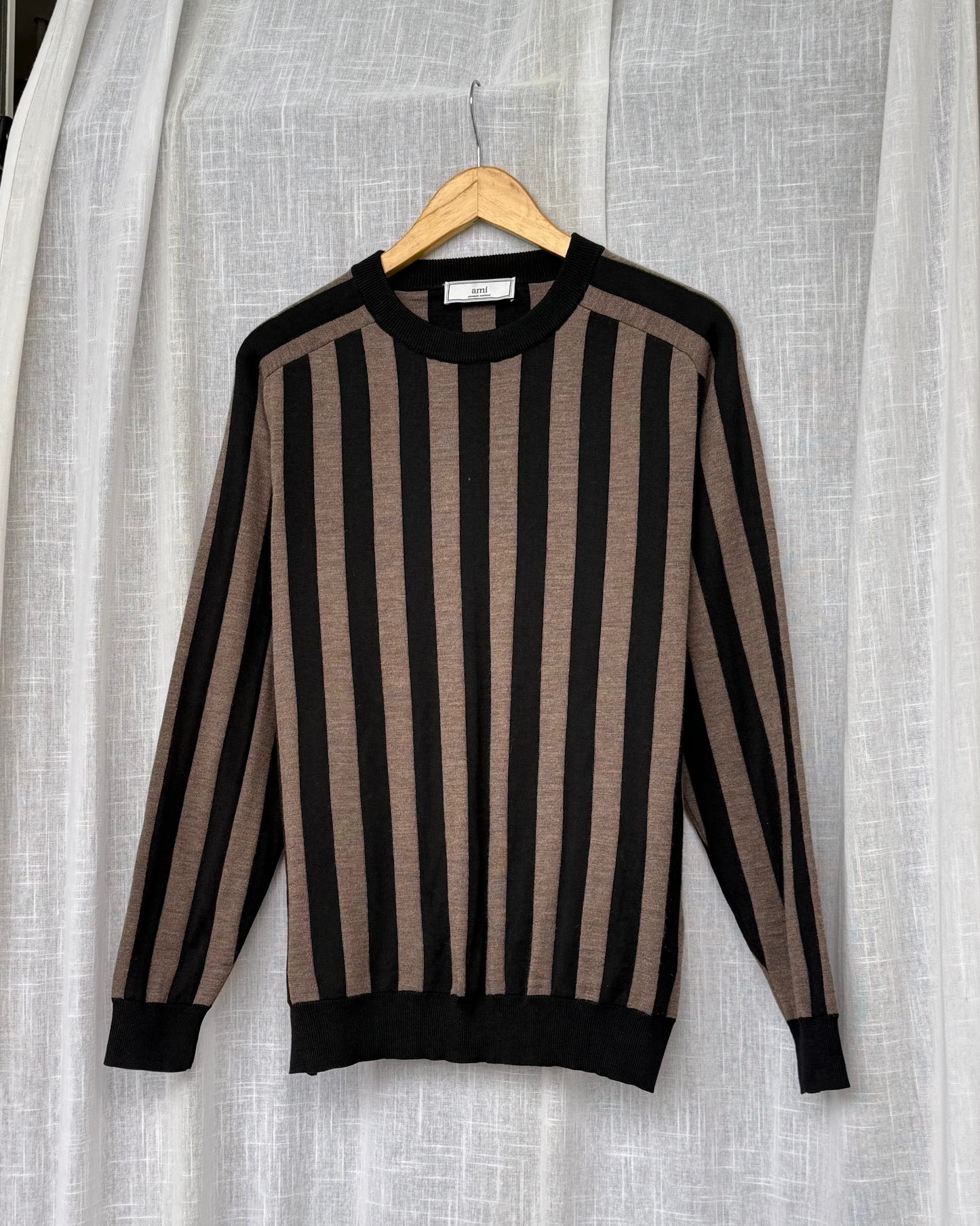 AMI Paris Striped Pullover