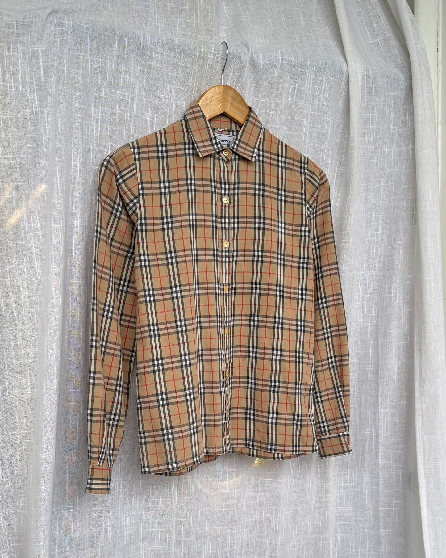 Burberry Nova Check Button Down