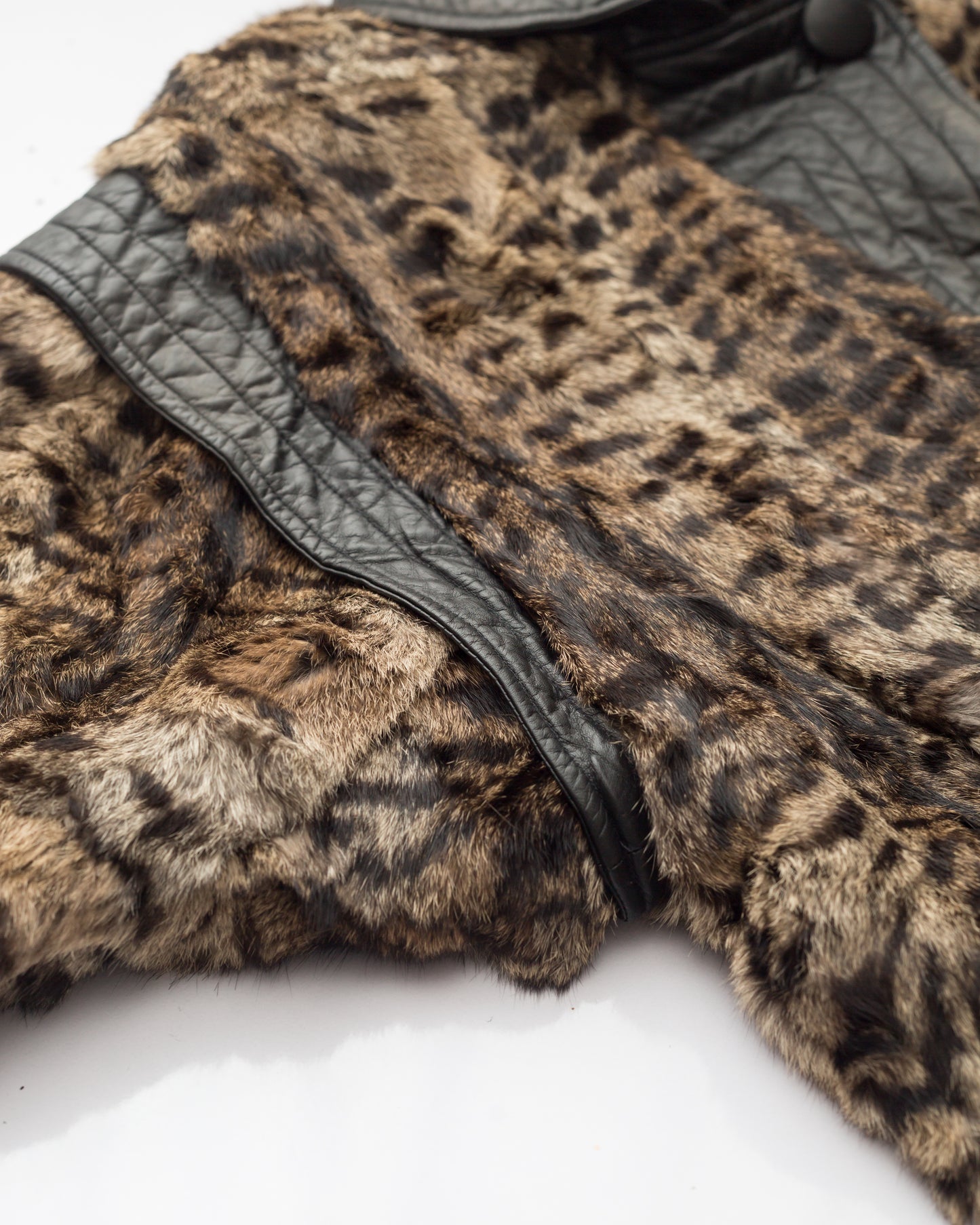 Fur Jacket with Leather details