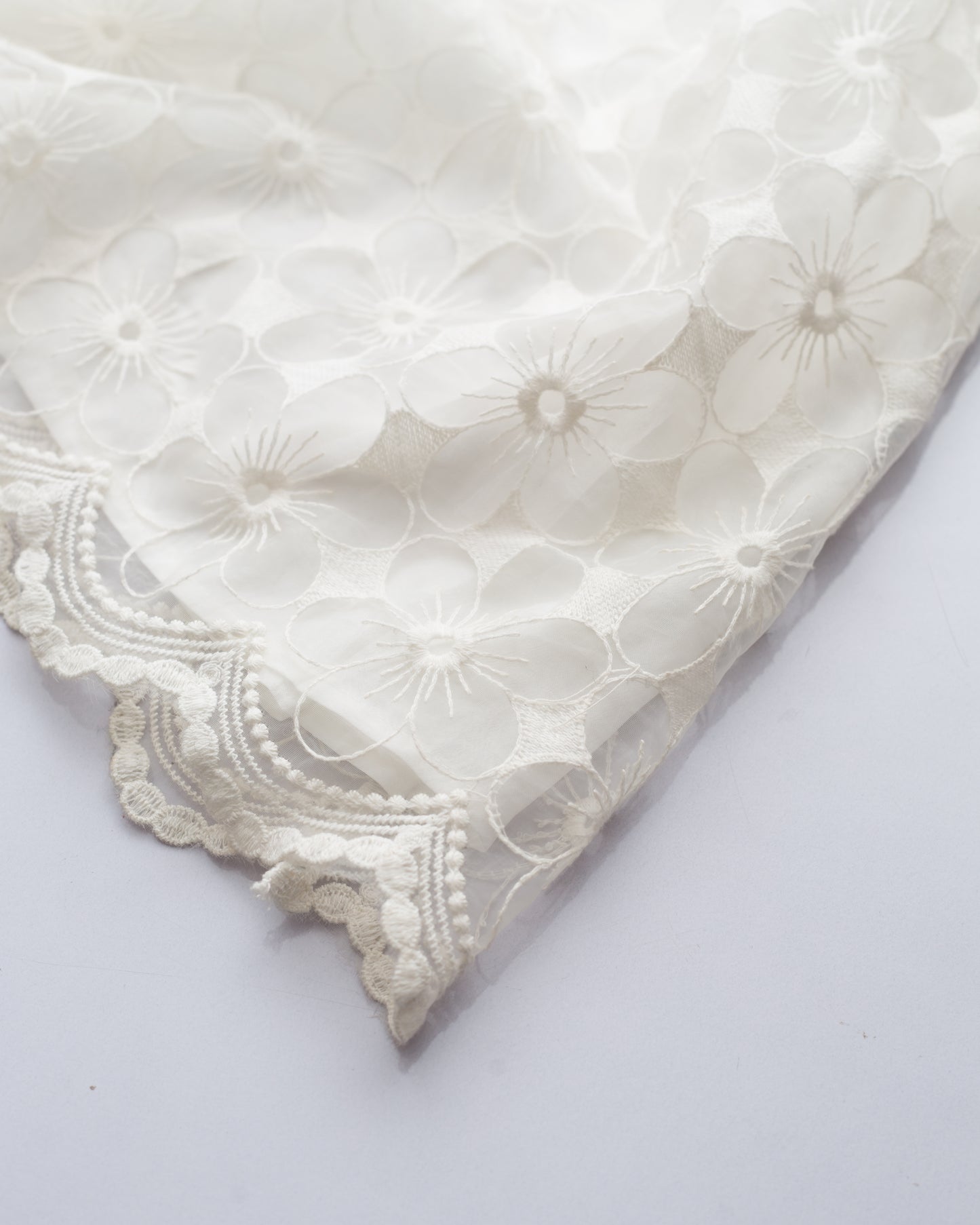 Micro Pleated Floral Lace Dress