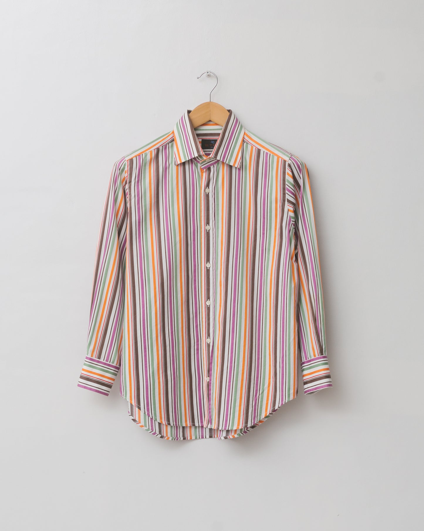 Multicoloured Pinstriped Button Down