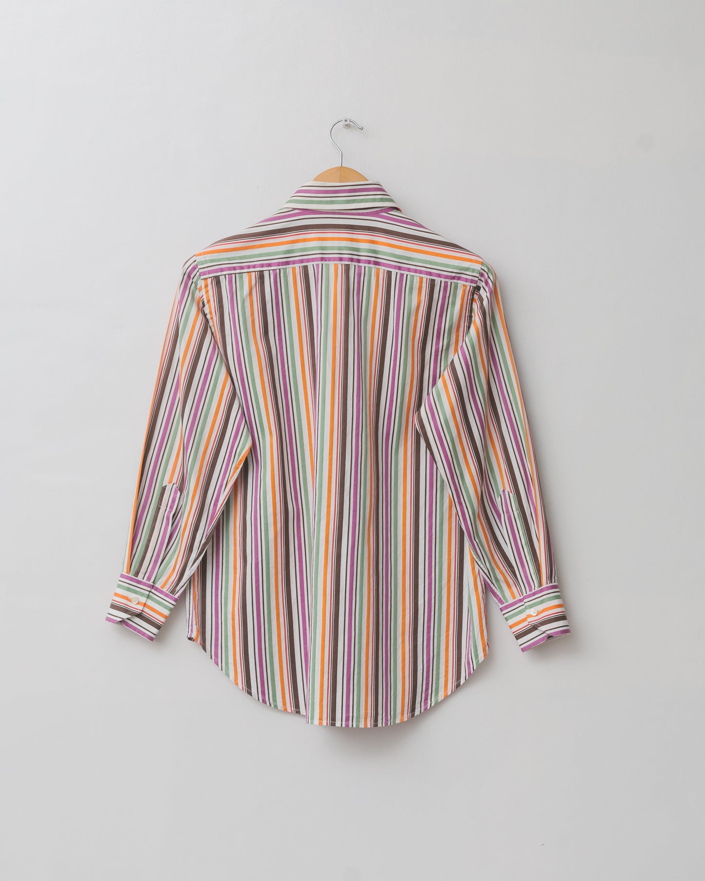 Multicoloured Pinstriped Button Down