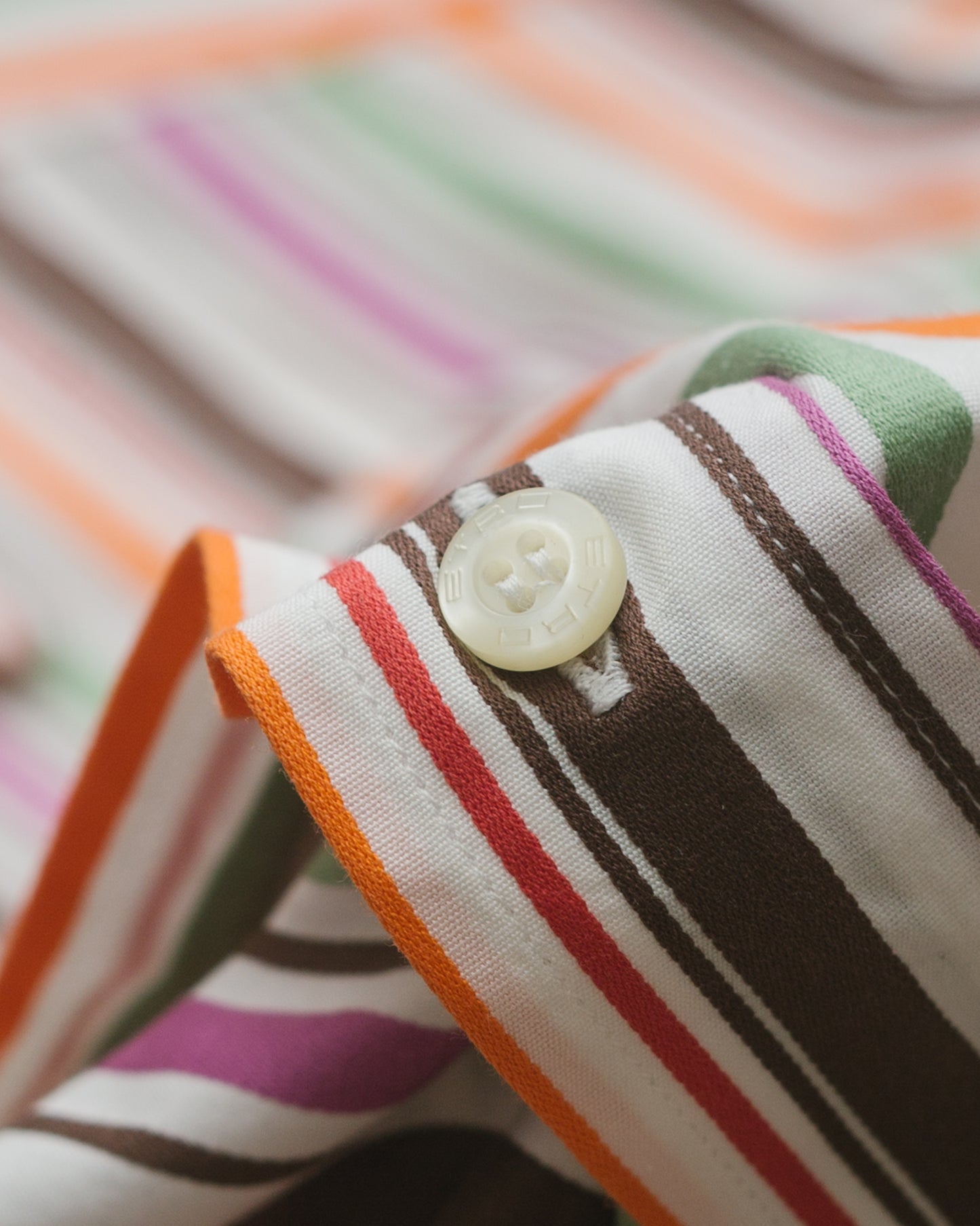Multicoloured Pinstriped Button Down