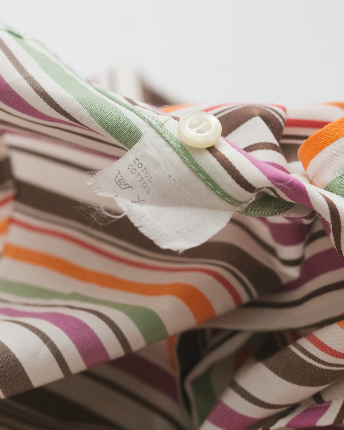 Multicoloured Pinstriped Button Down