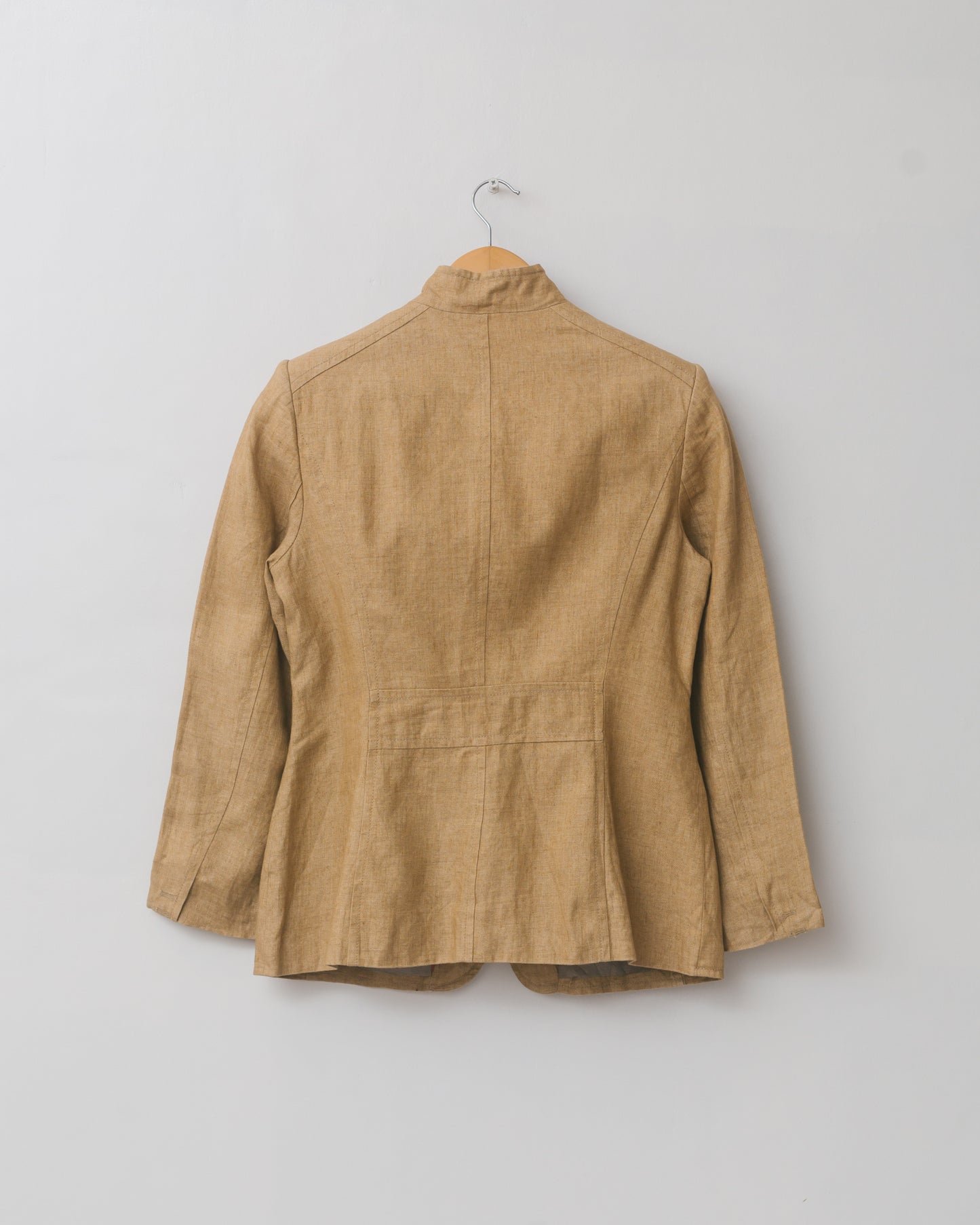 Handpainted Portrait Blazer in Linen