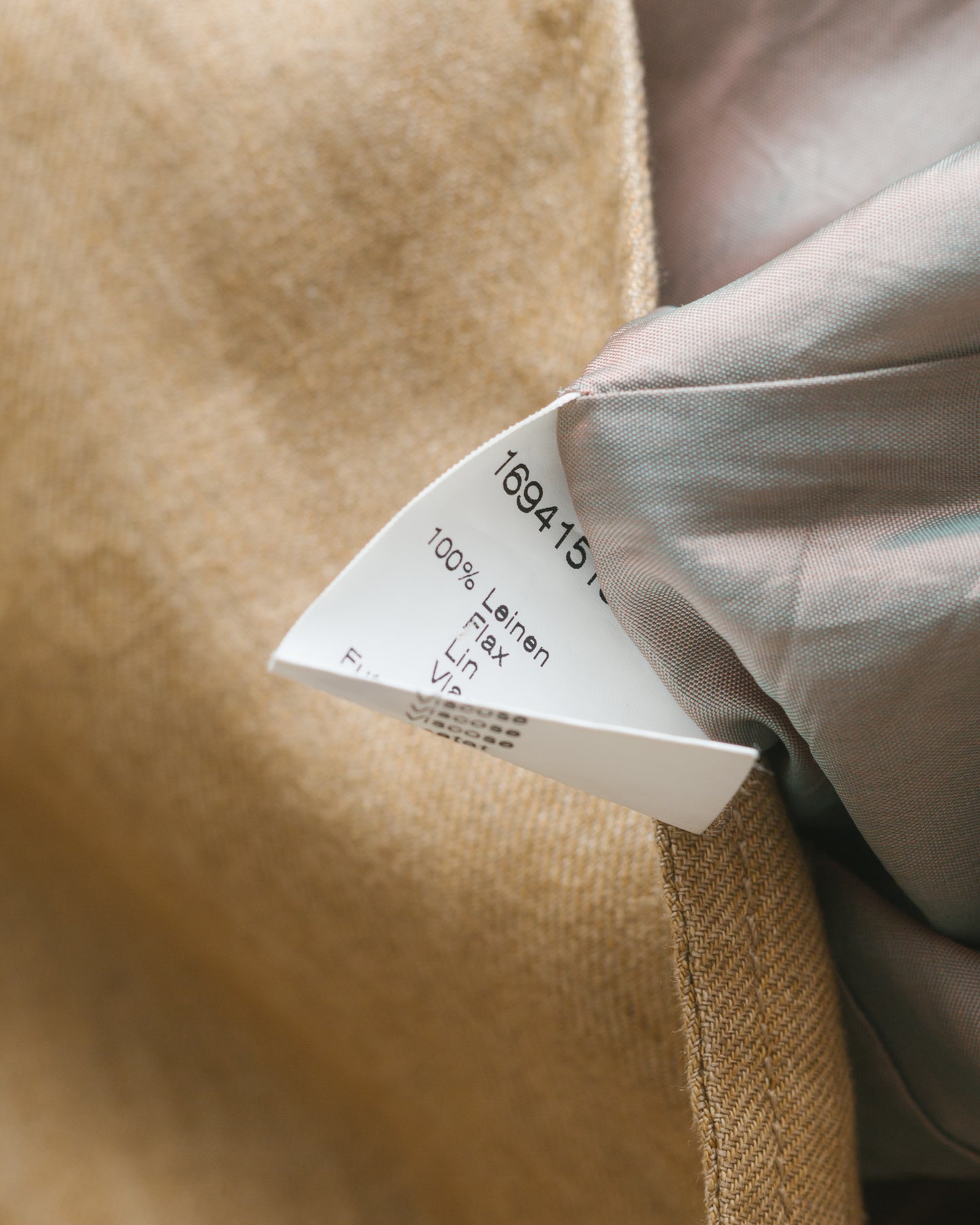 Handpainted Portrait Blazer in Linen