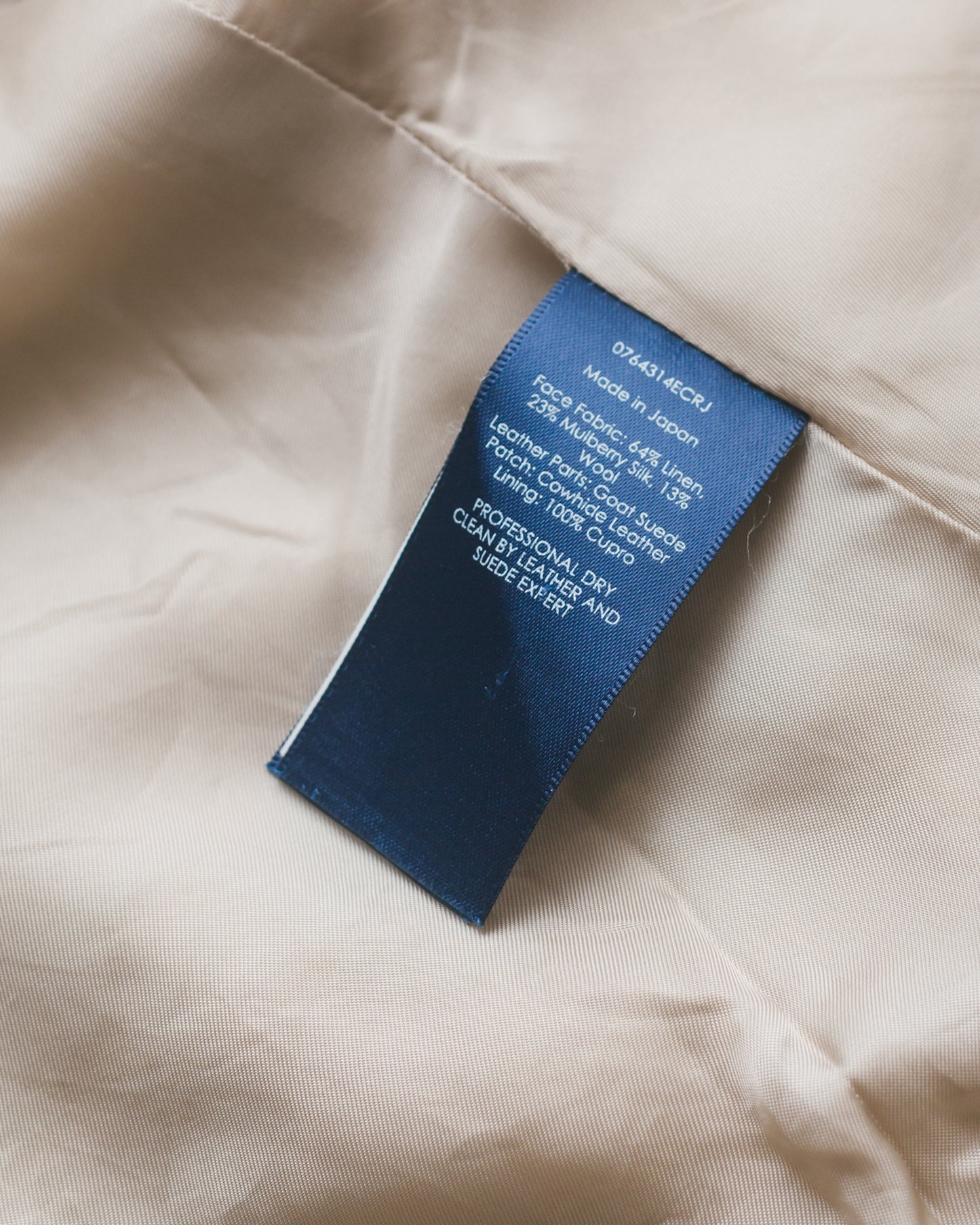 Custom Tailored Linen & Mulberry Silk Blazer