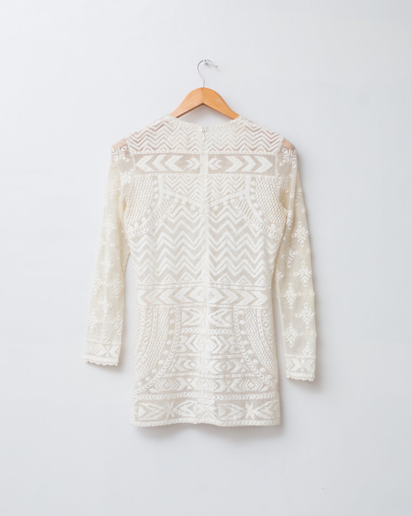 White Lace Embroidered Top
