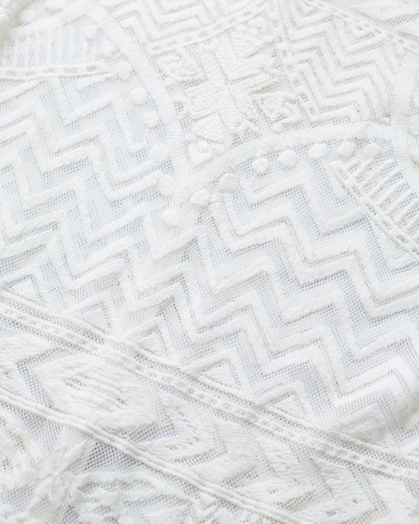 White Lace Embroidered Top