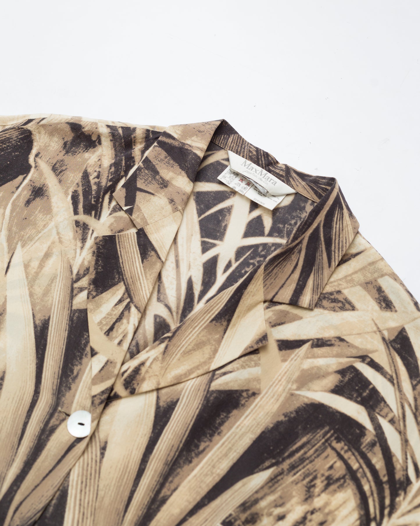 Pure Silk Button Down with MOP Buttons