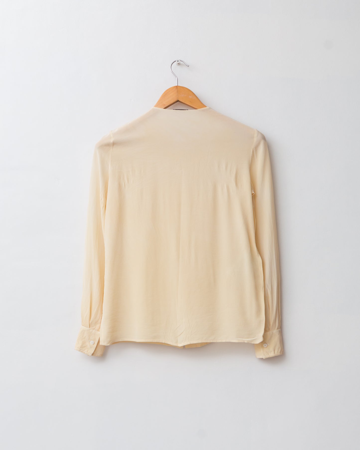 Pure Silk Ruffle Blouse