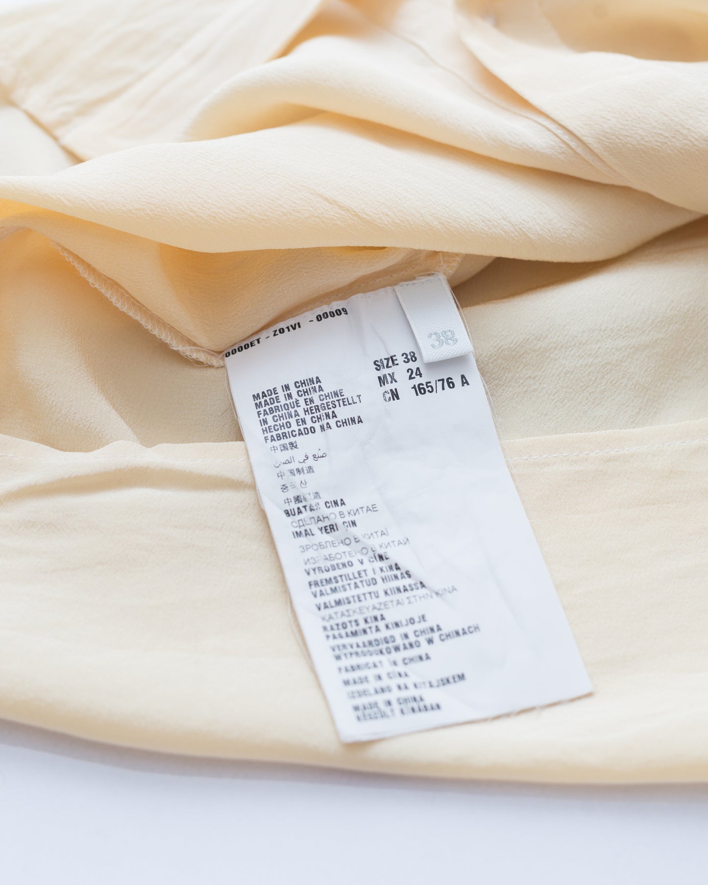 Pure Silk Ruffle Blouse