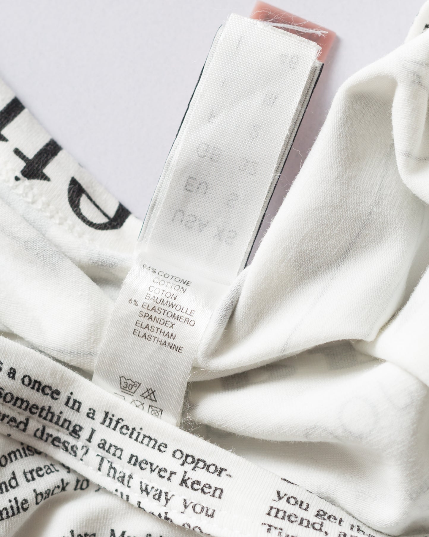 John Galliano Newspaper Print Tee