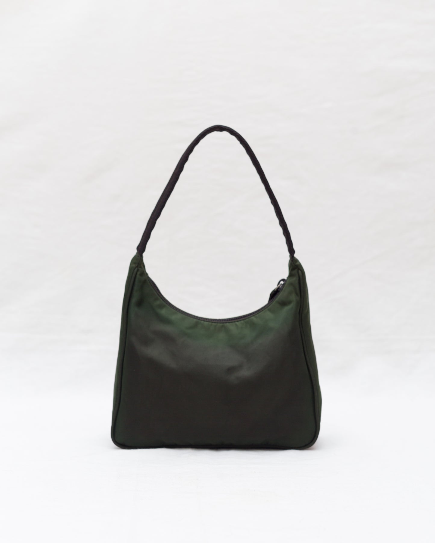 Prada Mini Tessuto Sport in Deep Moss Green