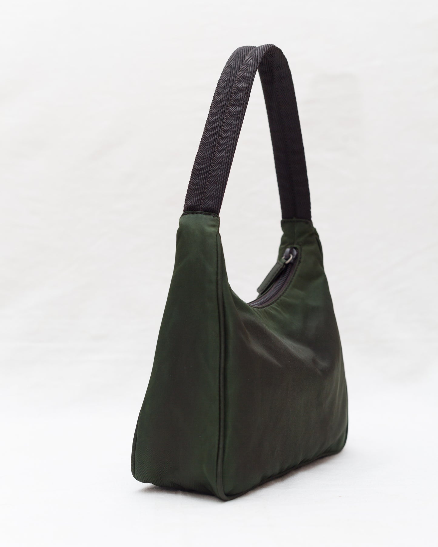 Prada Mini Tessuto Sport in Deep Moss Green