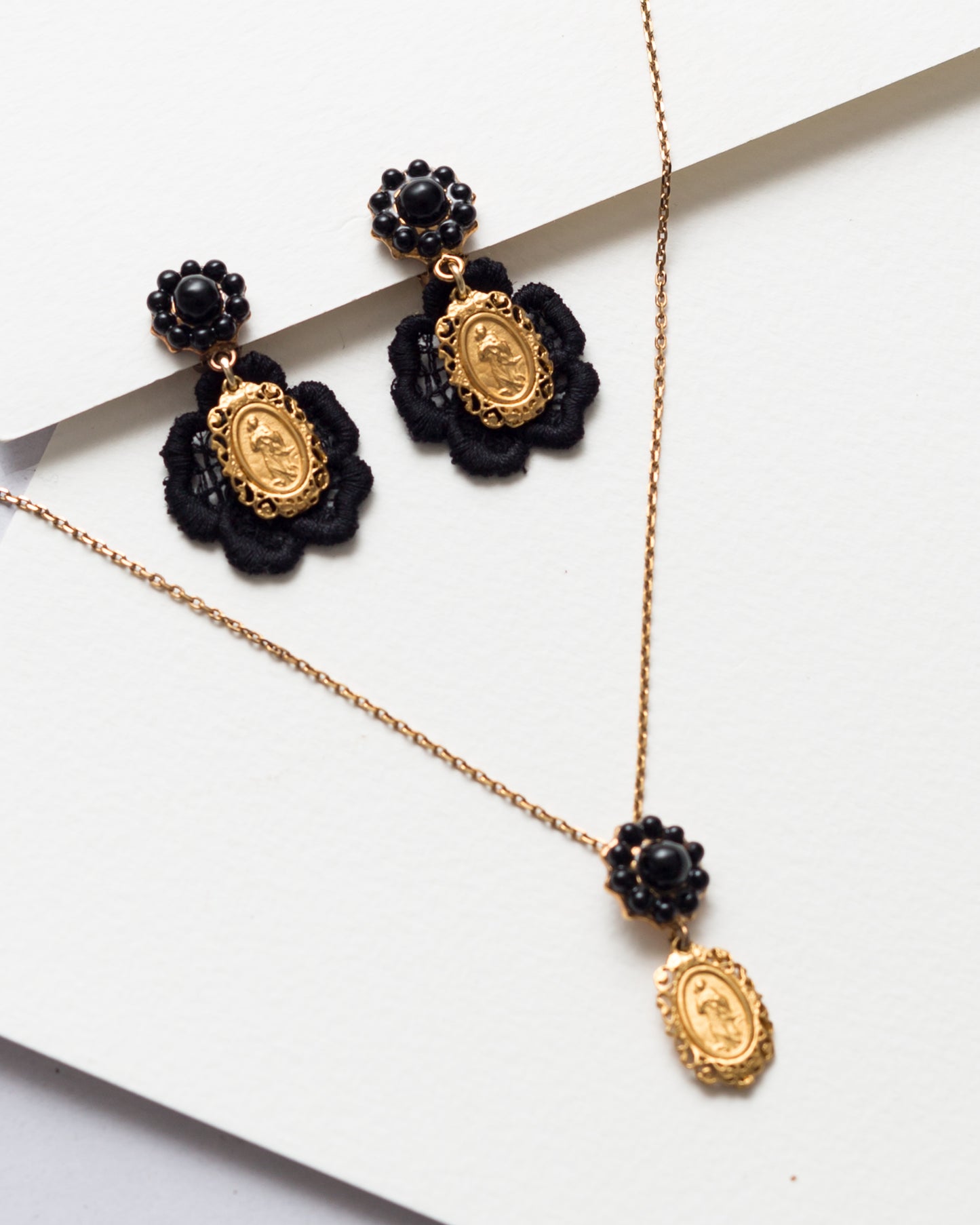 Vintage Dolce & Gabbana Earring/Necklace Set