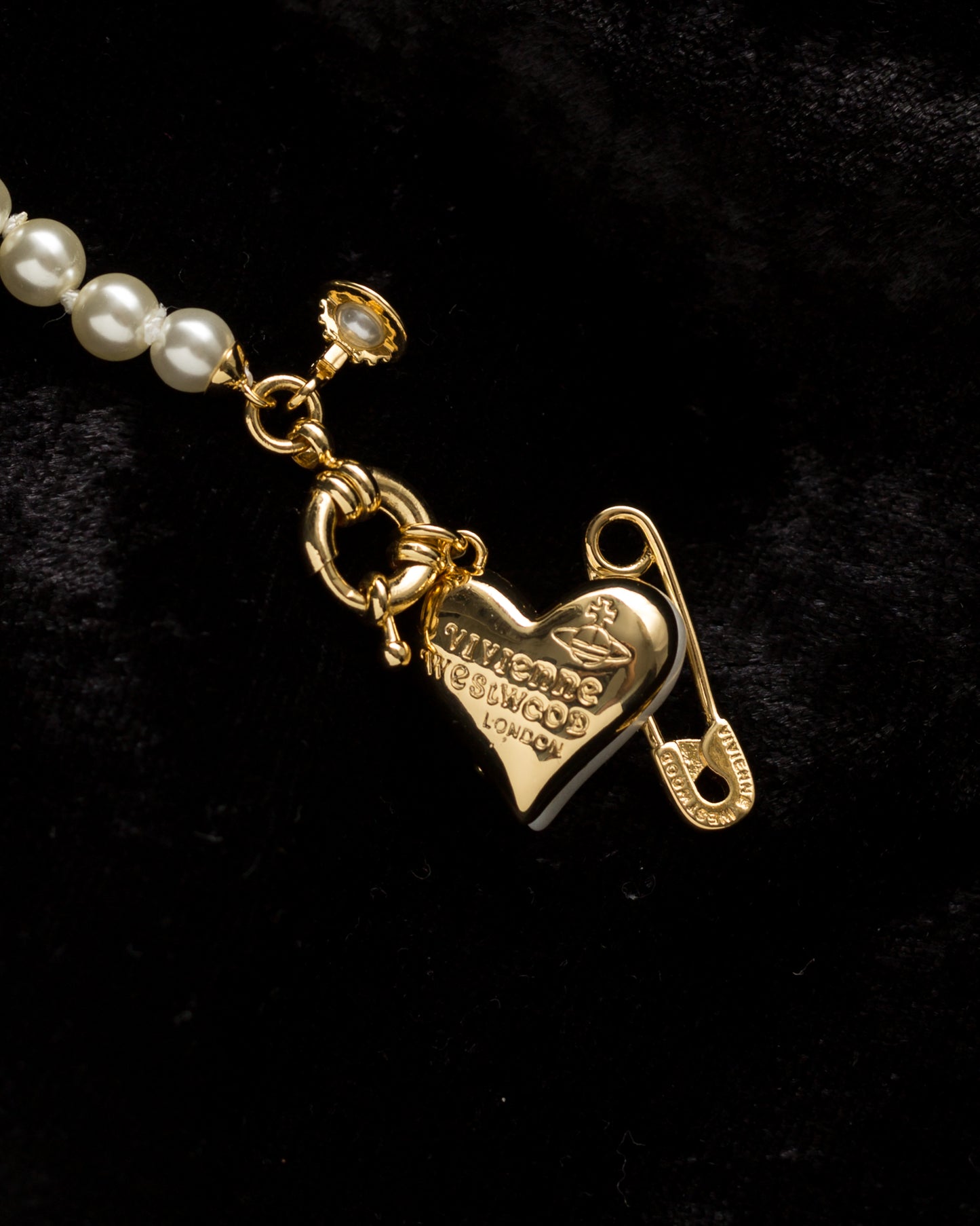 Orietta Heart Pearl Necklace