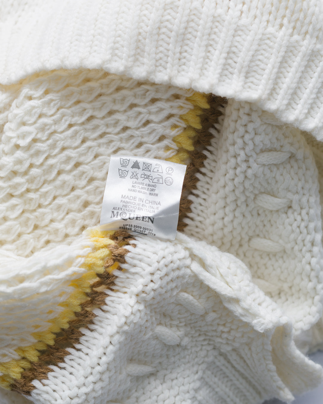 Alexander McQueen Cable Knit Jumper