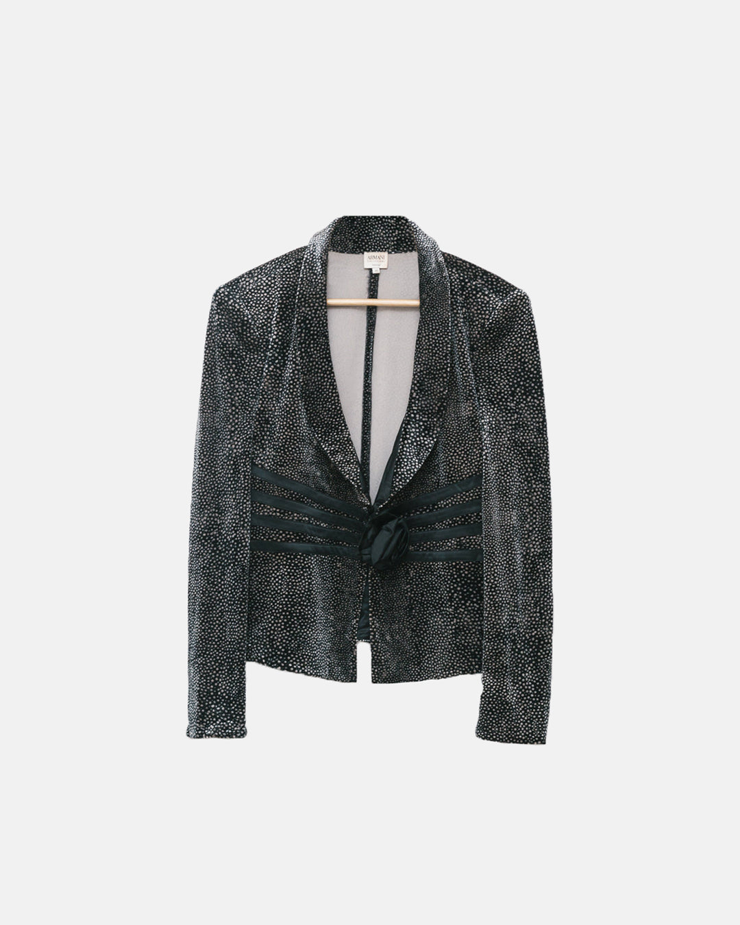 Armani Collezioni Velvet Flower Detail Blazer
