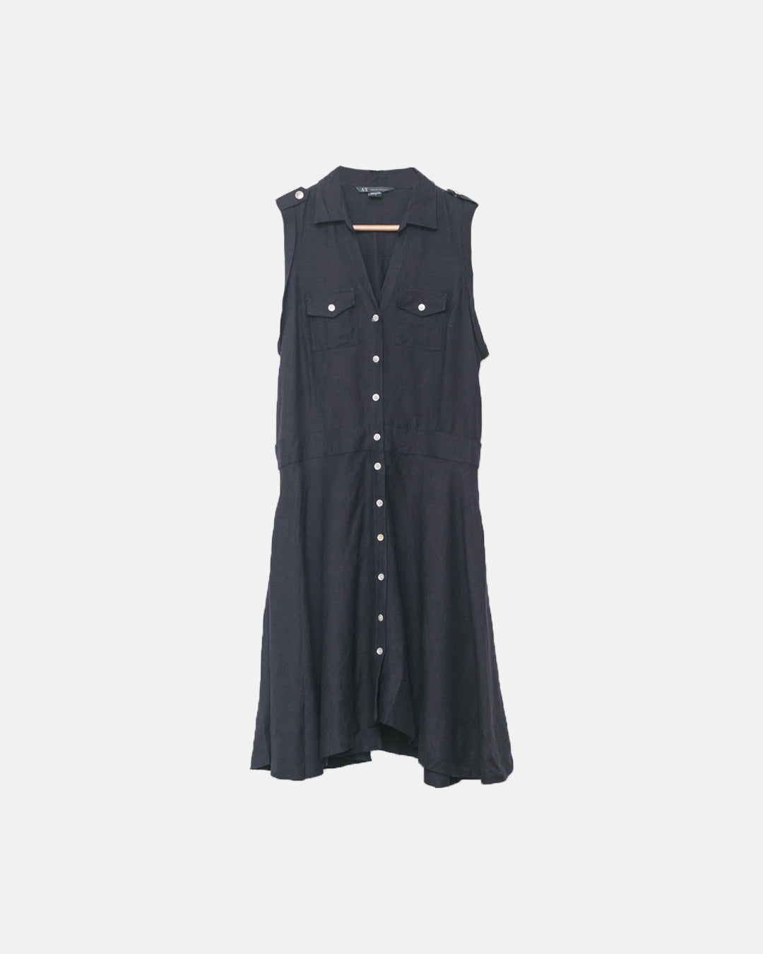 Armani Exchange Linen Blend Dress