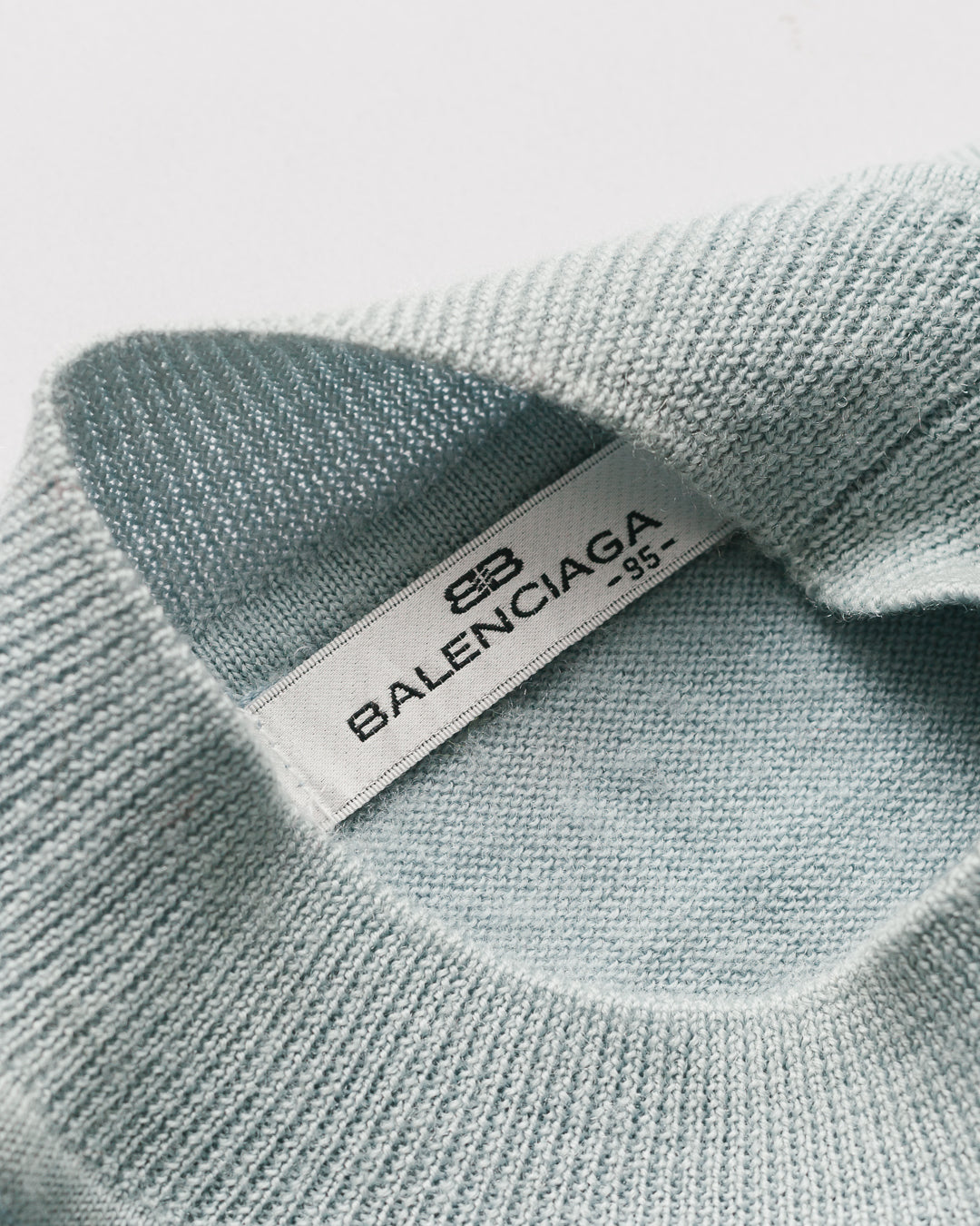 Balenciaga Ice Blue Knit Pullover