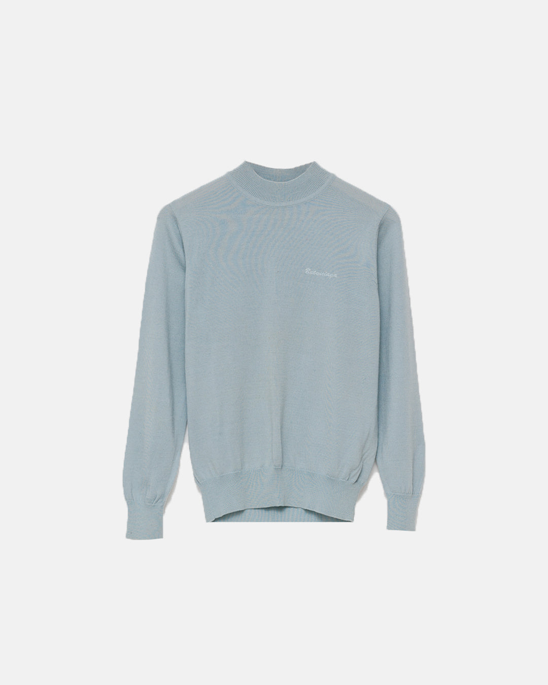 Balenciaga Ice Blue Knit Pullover