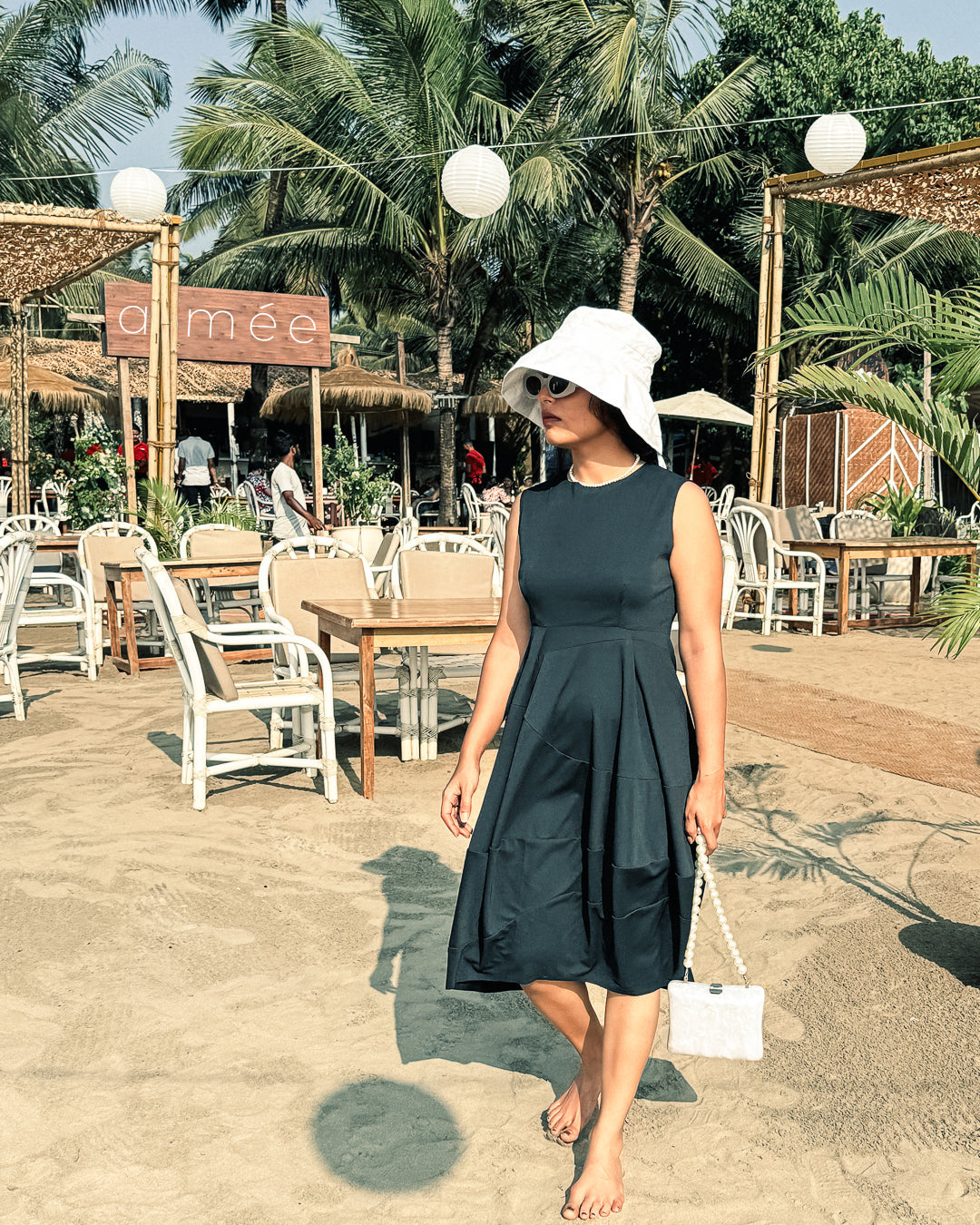 Prada balloon dress in silk