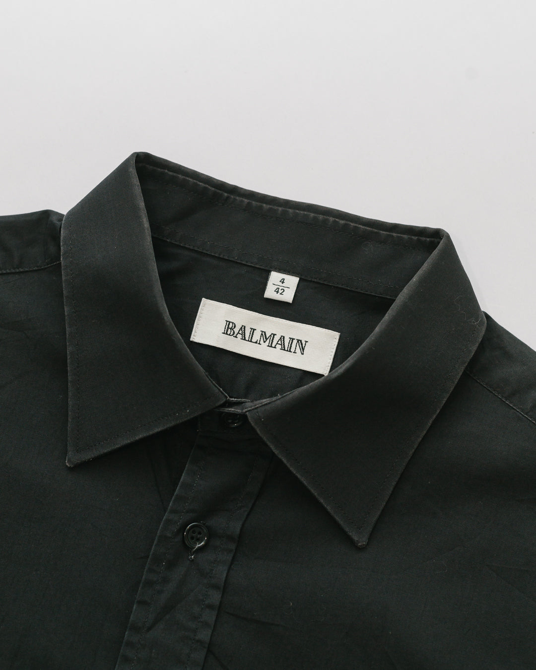 Balmain Minimalist Black Button Down