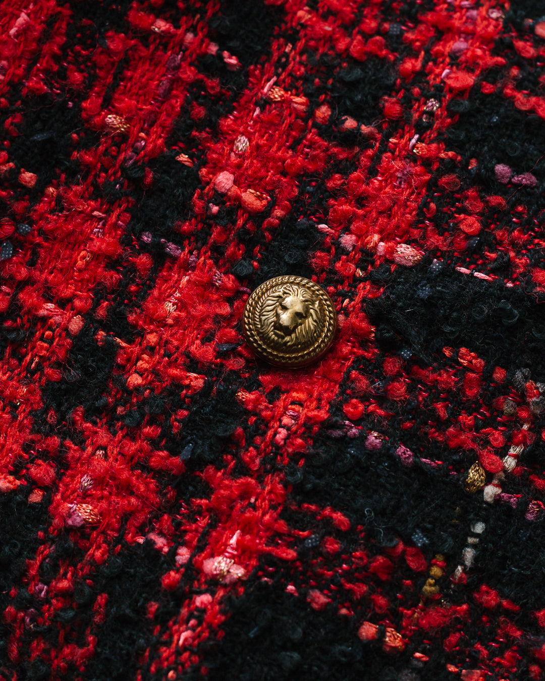 Balmain Tweed Belted Blazer