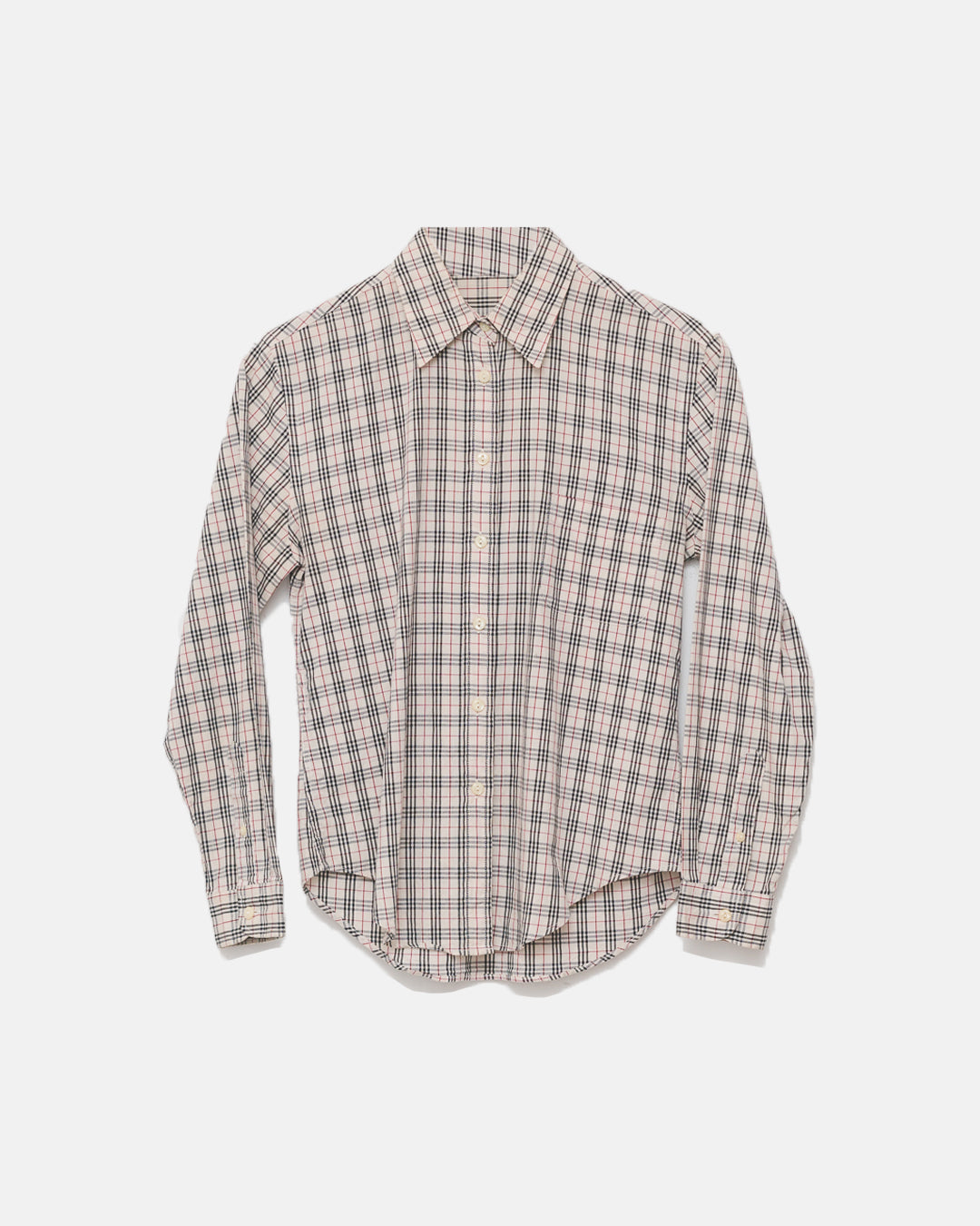Burberry Check Button Down