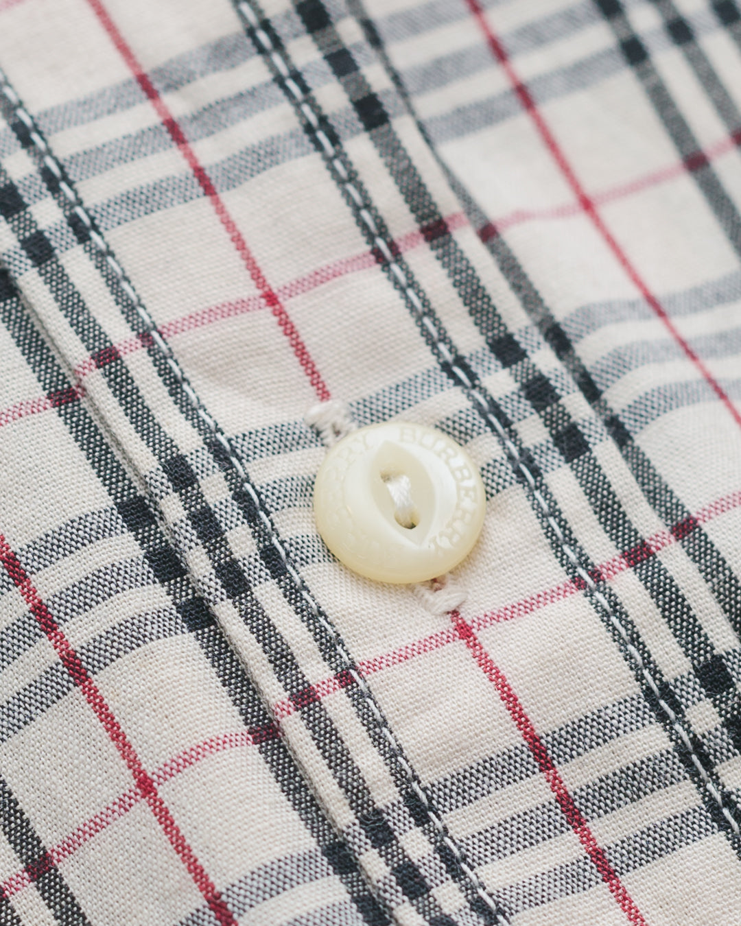 Burberry Check Button Down