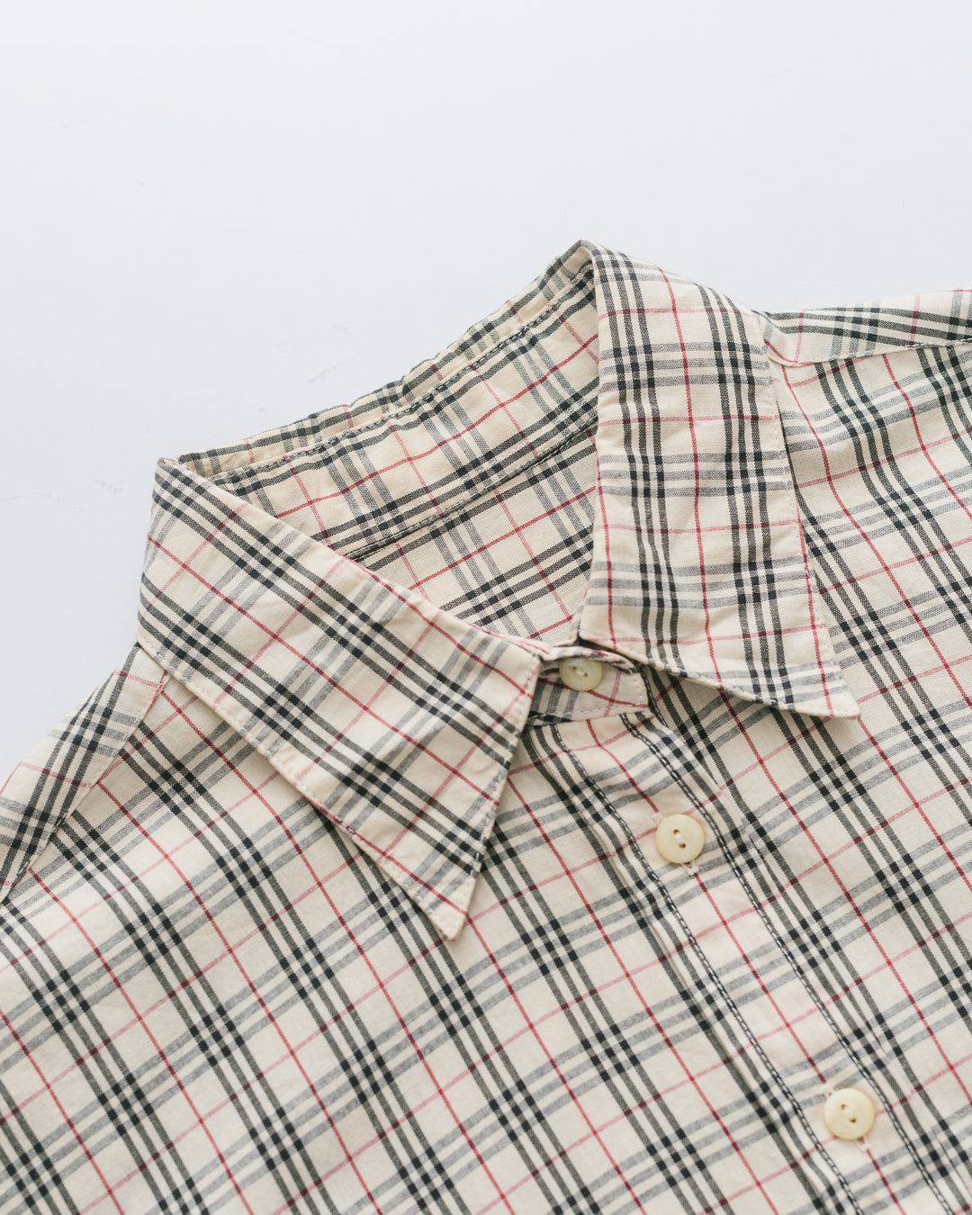 Burberry Check Button Down