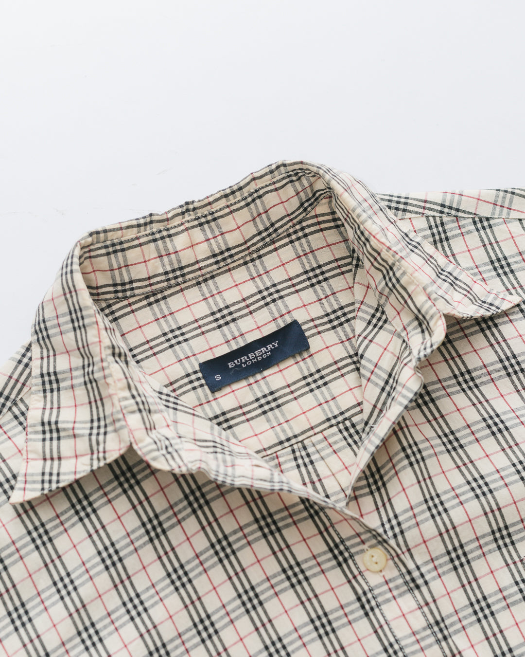 Burberry Check Button Down