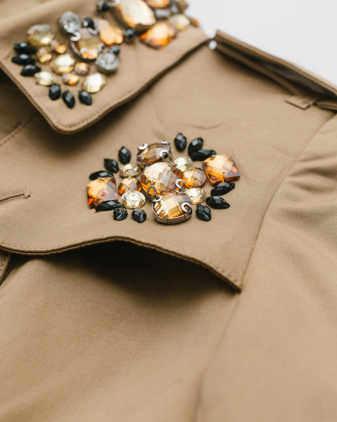 Burberry Embellished Double Breasted Trench Dress