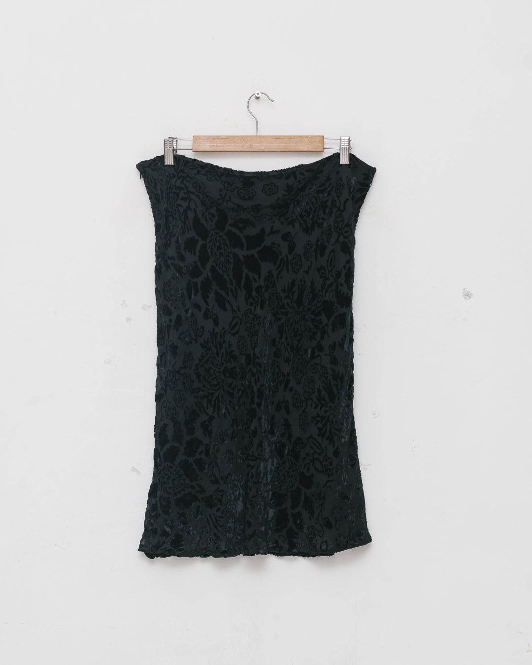Burberry Floral Embossed Silk Skirt