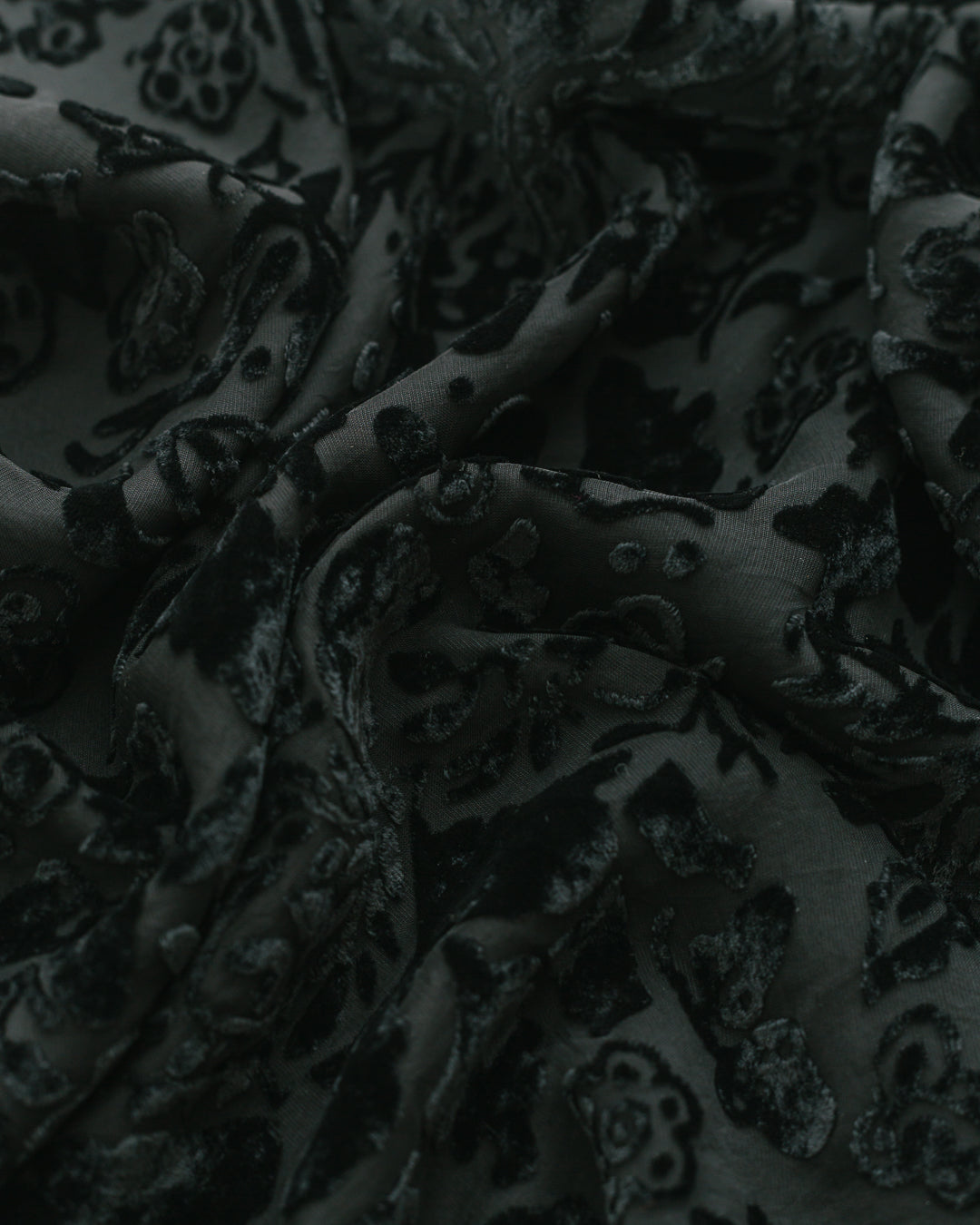 Burberry Floral Embossed Silk Skirt