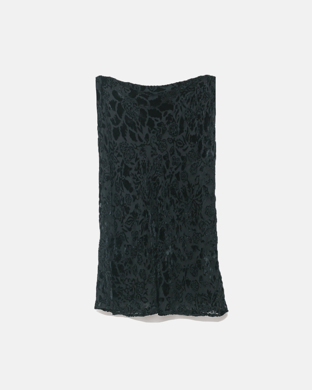 Burberry Floral Embossed Silk Skirt