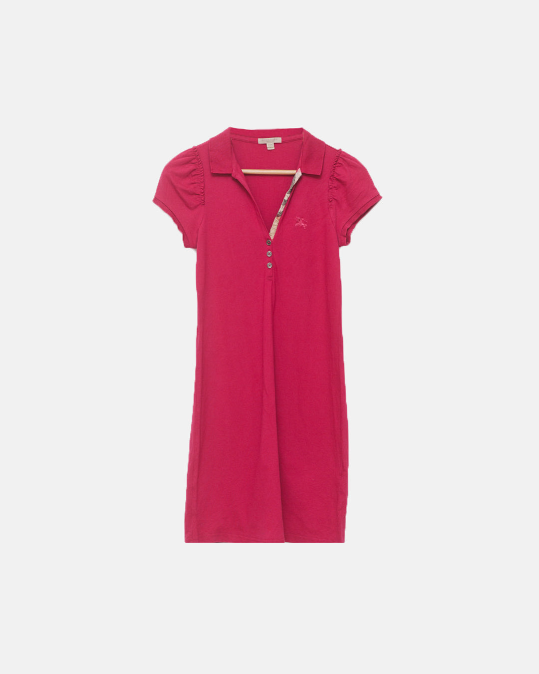 Burberry Fuchsia Knit Polo Dress