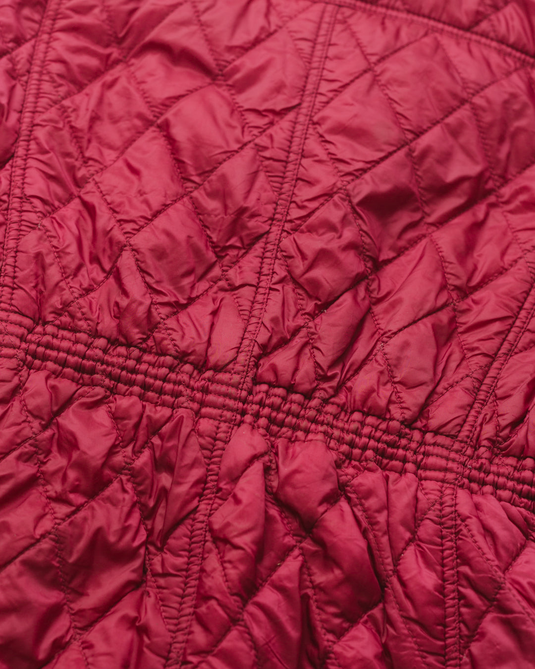 *Burberry Fuchsia Quilted Zip Up Jacket
