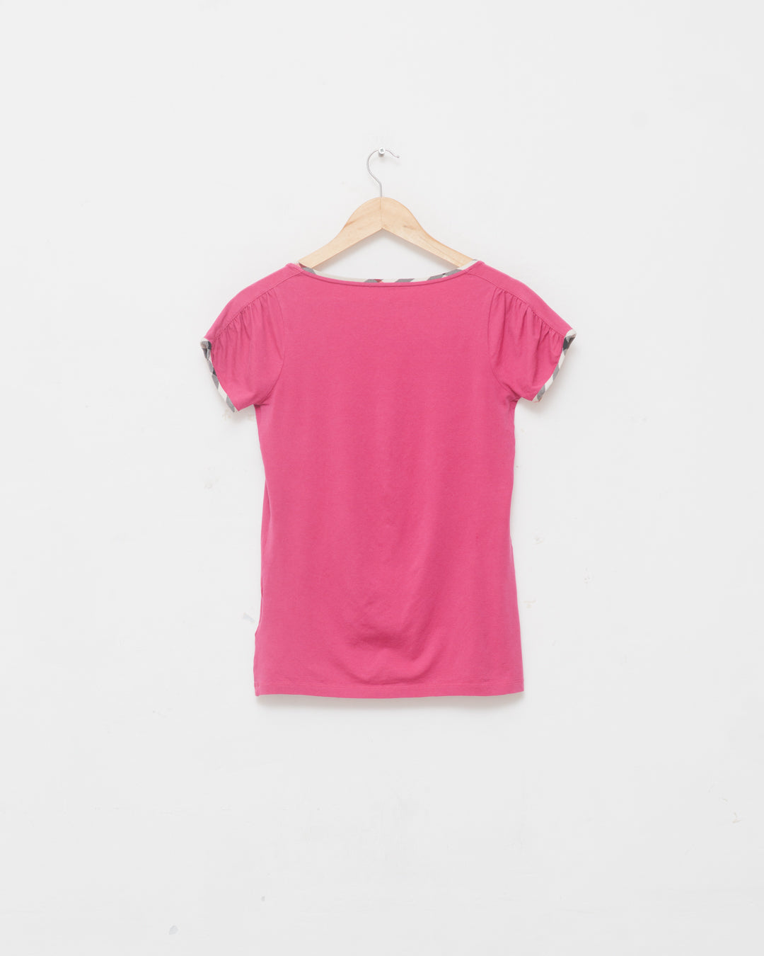 Burberry Fuchsia Top with Nova Check Details