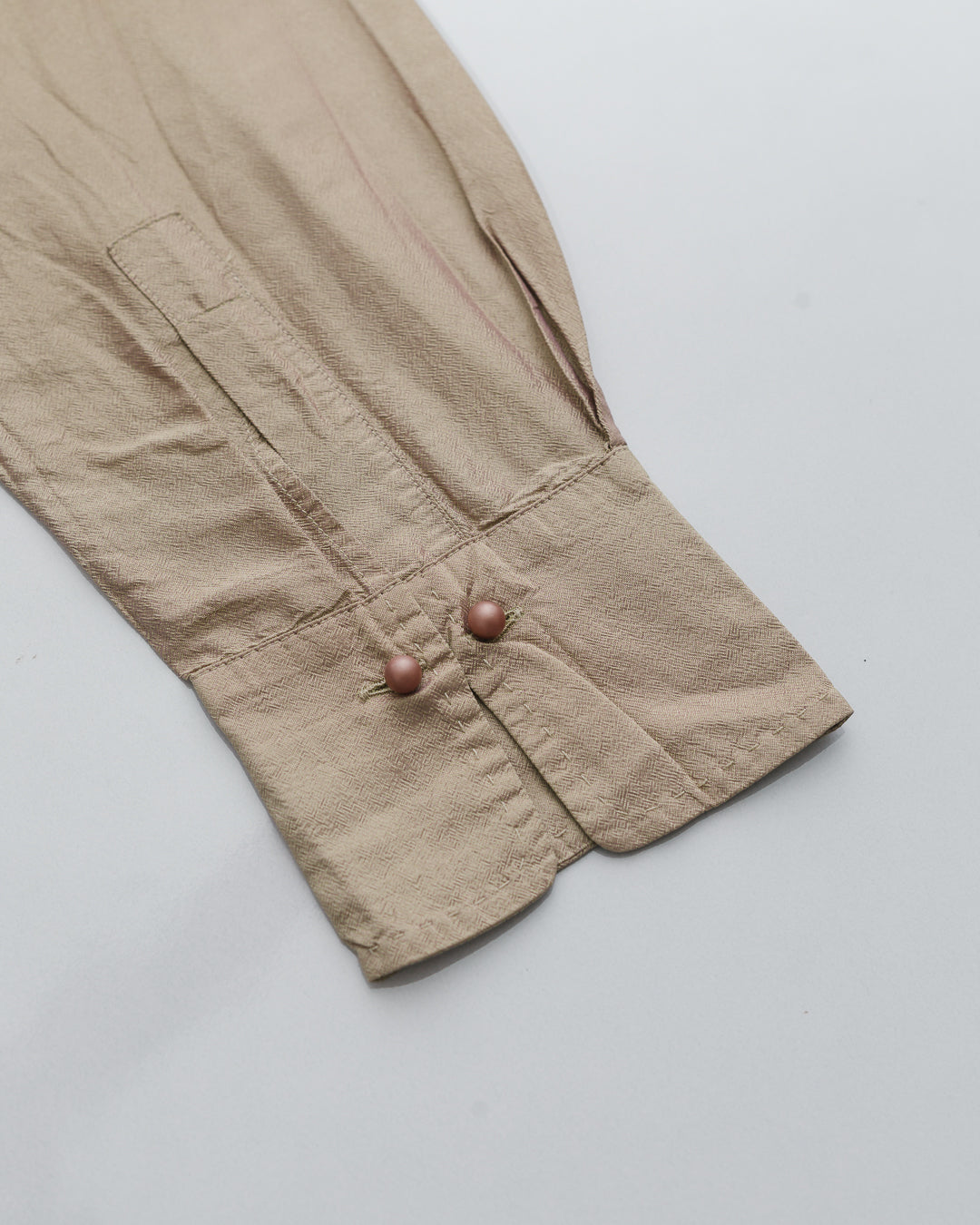 Burberry Gold Silk Button Down