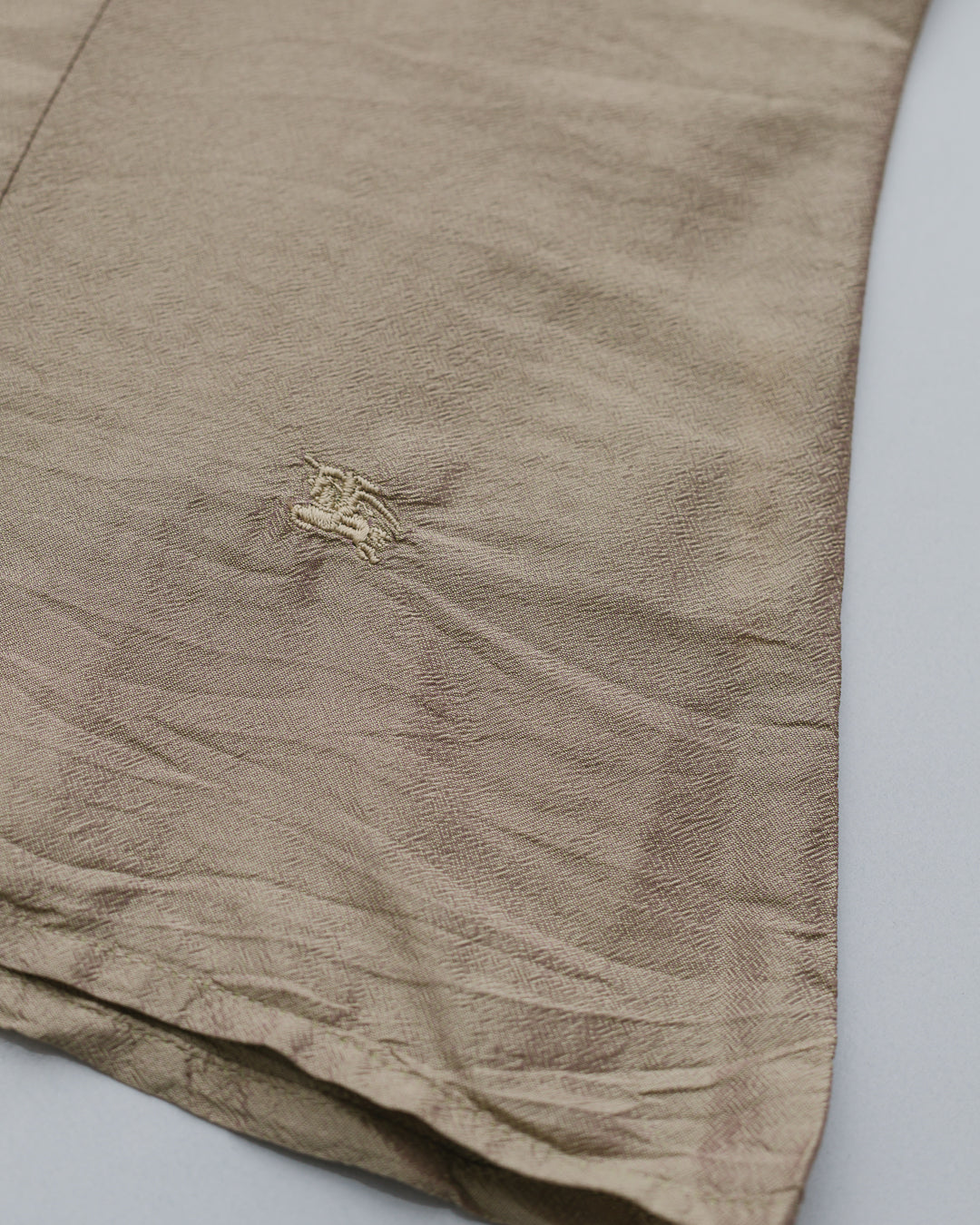 Burberry Gold Silk Button Down