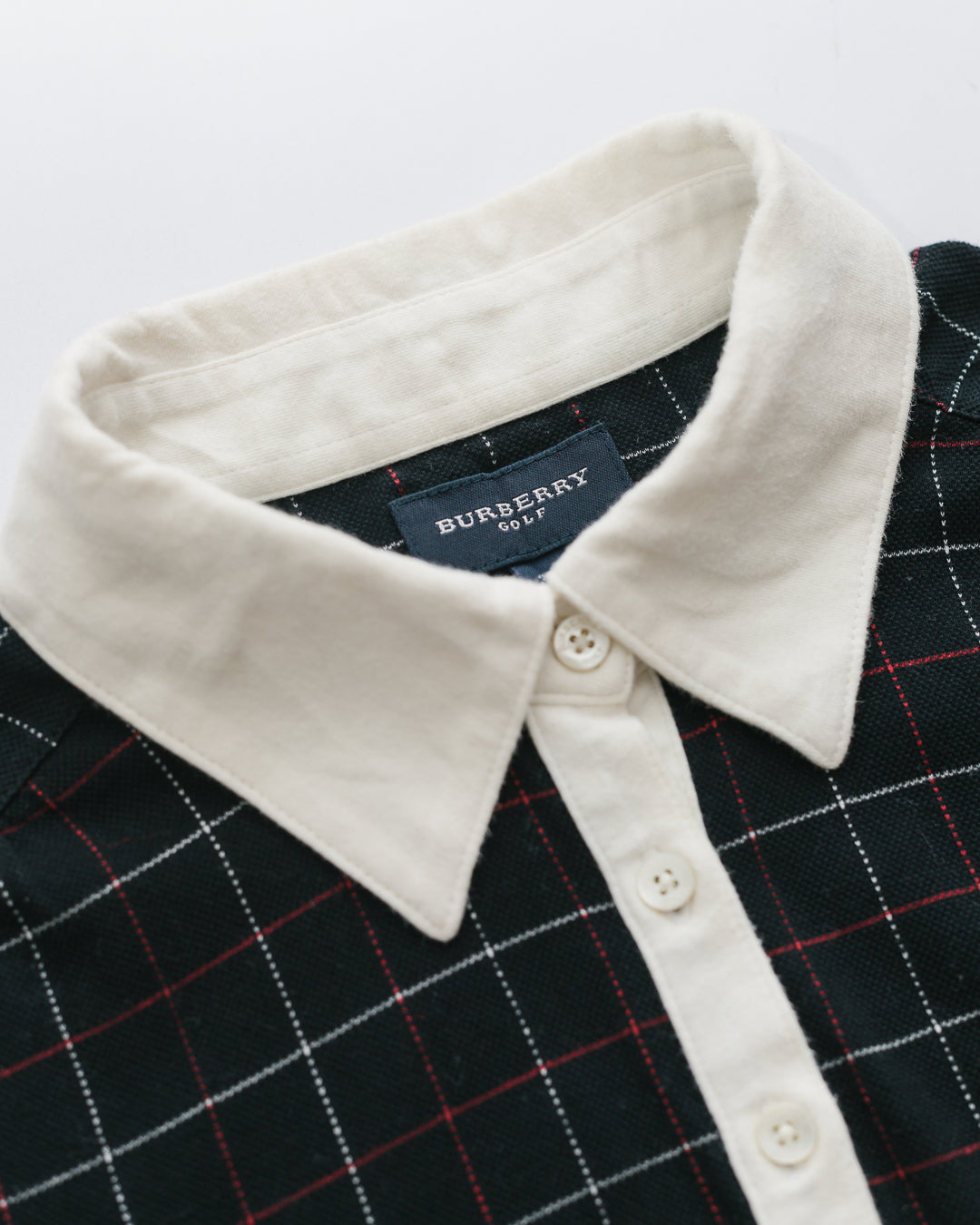 Burberry Golf Check Polo Neck Tshirt