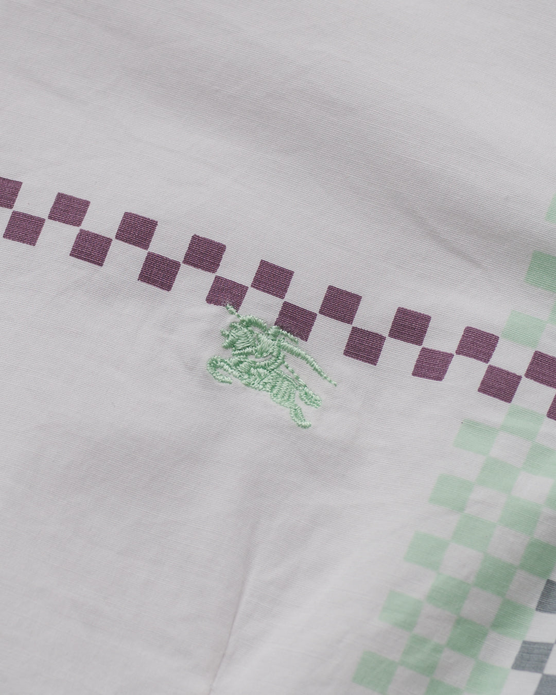 Burberry Mint Check Button Down