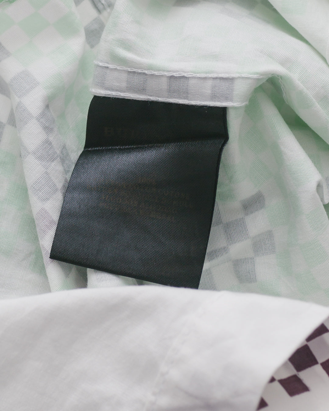 Burberry Mint Check Button Down