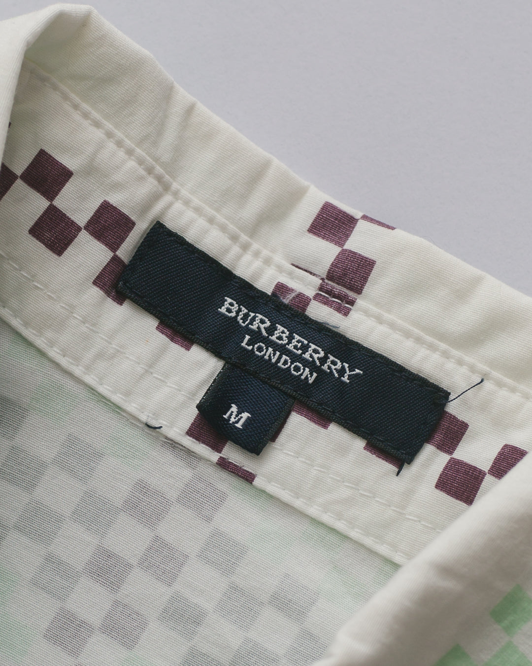 Burberry Mint Check Button Down